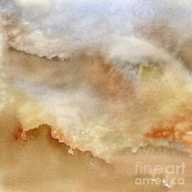 Brown and Blue Abstract Design by Sharon Freeman