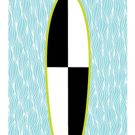 Colour Block Surfboard by MGL Licensing