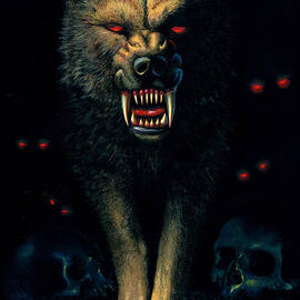 Demon Wolf Jigsaw Puzzle by MGL Licensing - Pixels