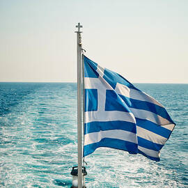 Greek flag by Tom Gowanlock