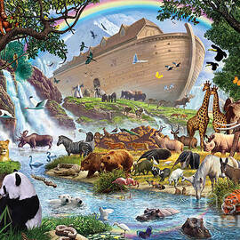 Noahs Ark - The Homecoming Digital Art by MGL Licensing - Pixels
