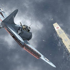 SBD Dauntless -- Nowhere to Hide by Robert D Perry