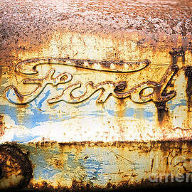 Rusty Old Ford Closeup by Edward Fielding