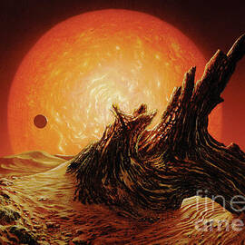 Red Giant Sun Art Print by Don Dixon - Don Dixon Official Website