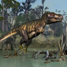 T-Rex Swamp Walk by Kurt Miller