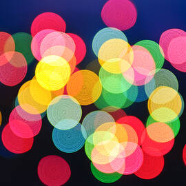 Christmas lights abstract by Elena Elisseeva