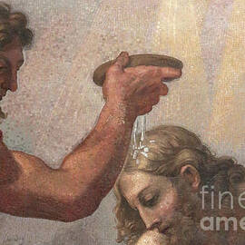 Detail of The Baptism of our Lord  by Carlo Maratta