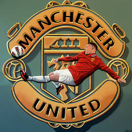 Manchester United Painting by Paul Meijering