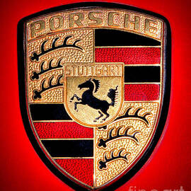 Old Porsche Badge by Olivier Le Queinec