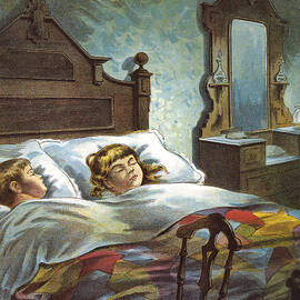 Snug in Their Bed on Christmas Eve by William Roger Snow