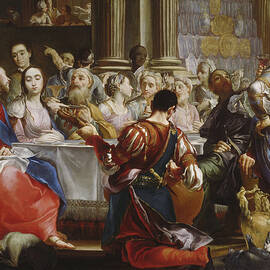 The Wedding at Cana by Giuseppe Maria Crespi by Giuseppe Maria Crespi