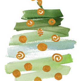 Abstract Christmas Tree I by Lanie Loreth