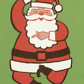 Dancing Santa by CSA Images