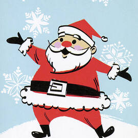 Santa Gesturing by CSA Images