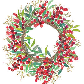 Christmas Wreath by Patricia Pinto
