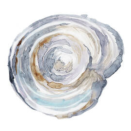 Watercolor Tree Ring Iii by Ethan Harper