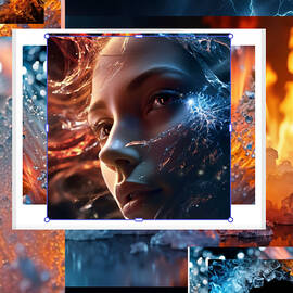 Elemental Fusion of Woman and Nature