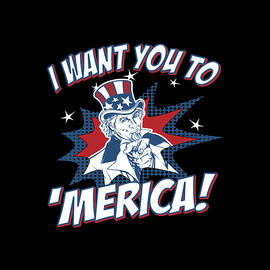 I Want You to Merica 4th of July Patriotic by Flippin Sweet Gear