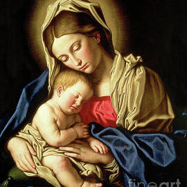 Madonna and Child by Il Sassoferrato by Il Sassoferrato