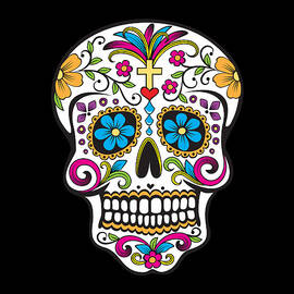 Sugar Skull Day of the Dead Dia De Los Muertos by Flippin Sweet Gear