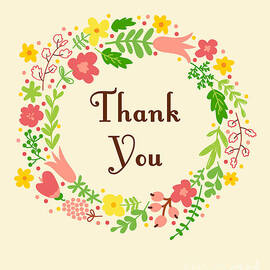 Thank you card by Madame Memento