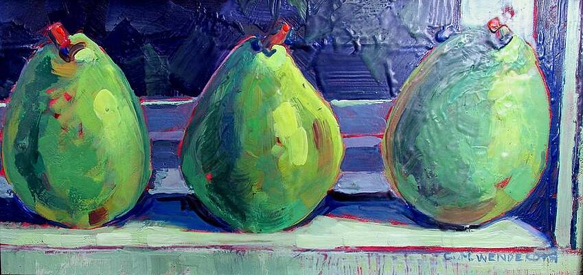Pear trio by Christine Wenderoth