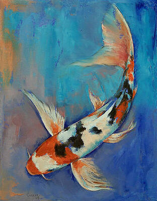 Sanke Butterfly Koi by Michael Creese