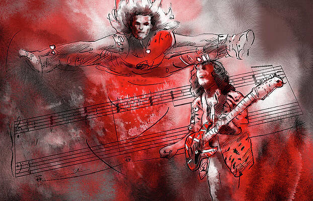 David Lee Roth and Eddie Van Halen Jump by Miki De Goodaboom