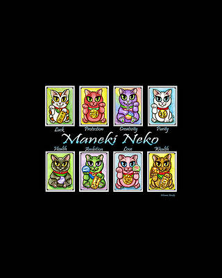 Maneki Neko Luck Cats by Carrie Hawks