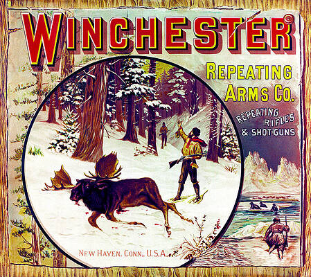 Winfield Galleries Winchester Big Game Artwork Collection Wall Art