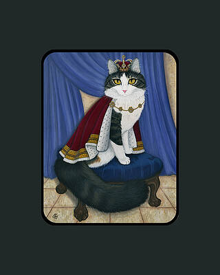 Prince Anakin The Two Legged Cat - Regal Royal Cat by Carrie Hawks