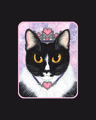 Princess Fiona -Tuxedo Cat by Carrie Hawks