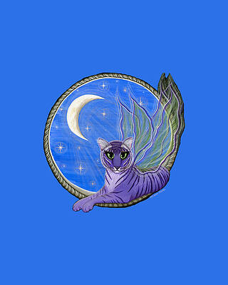 Tigerpixie Purple Tiger Fairy by Carrie Hawks