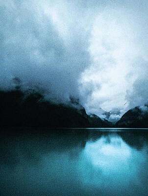 A Turneresque View of a Mountain Lake by S Katz