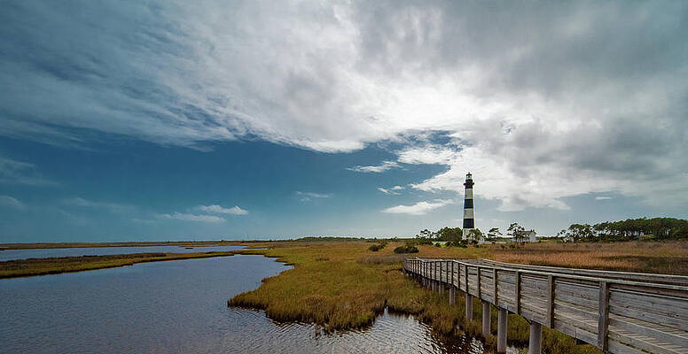 Lighthouse on the Inlet by S Katz