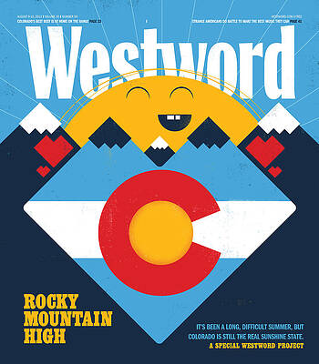 Wall Art featuring the digital art Rocky Mountain High by Westword