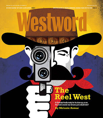 Wall Art featuring the digital art The Reel West by Westword