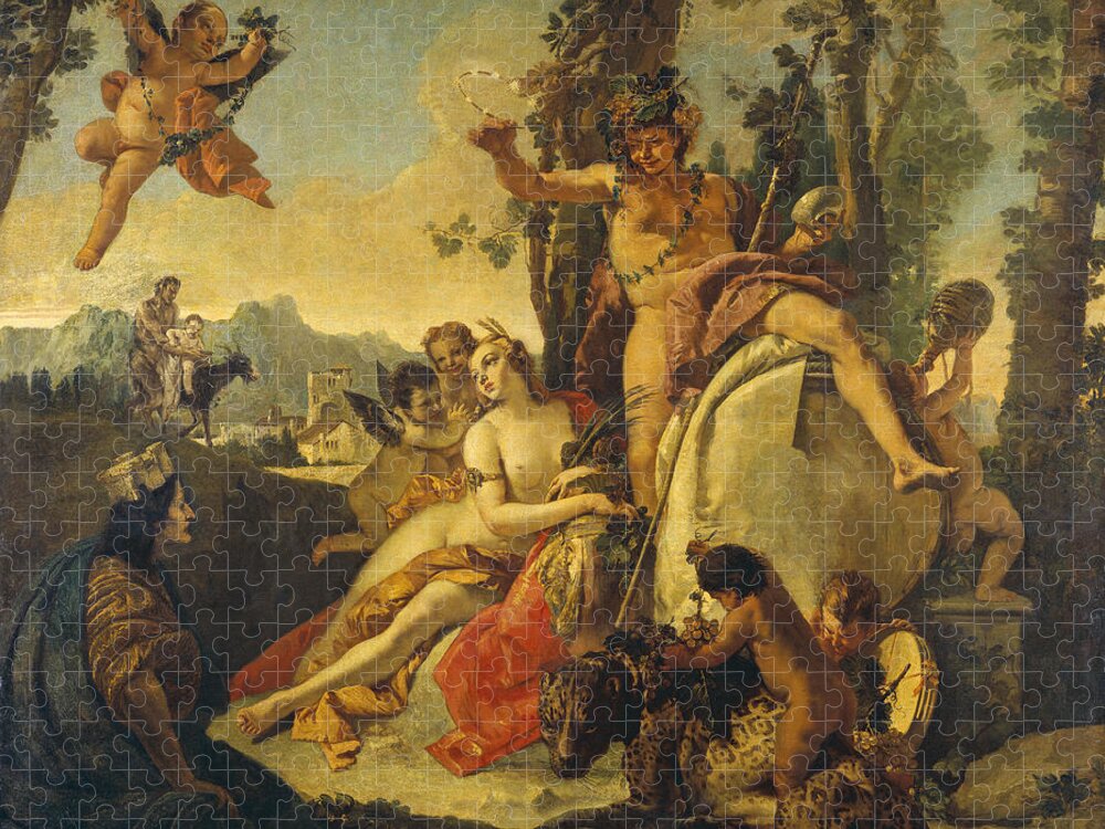 Bacchus and Ariadne 2 Jigsaw Puzzle by Giovanni Battista Tiepolo