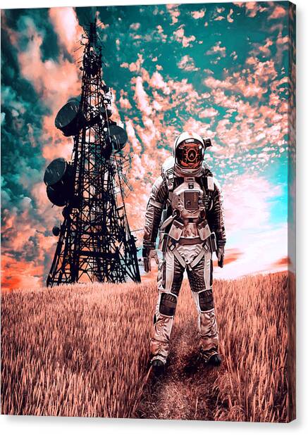 Earth 2501 Radio Tower Canvas Print