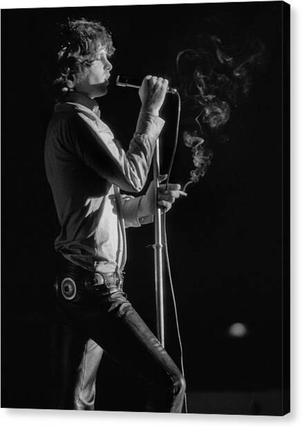 Musician Singing with Passion Canvas Print