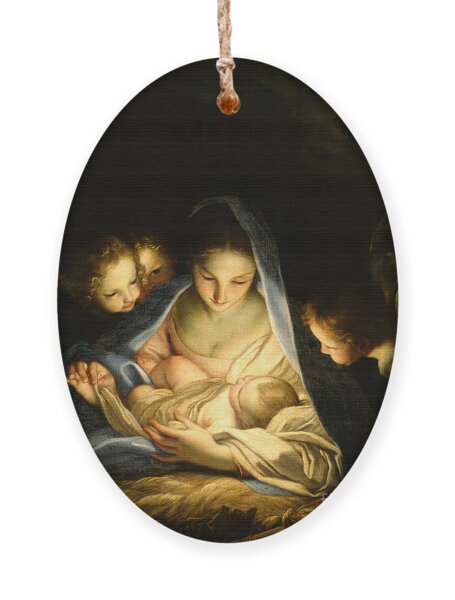 Madonna and Child with Angels Ornament