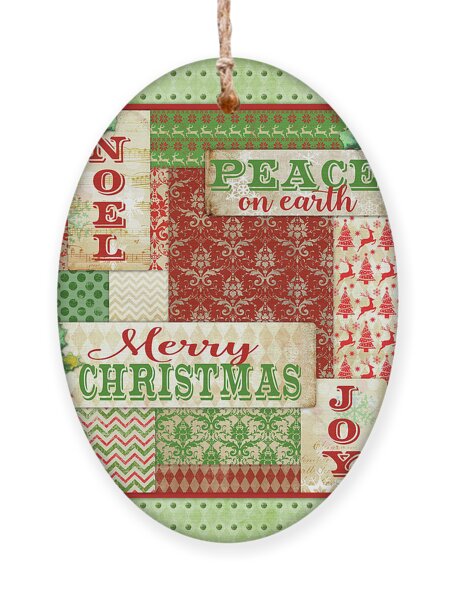Lovely Patchwork Christmas Ornament