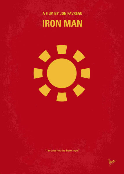 Iron Man Minimalist Movie Poster Poster